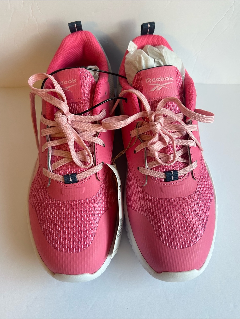 Reebok Girls' Pink and Navy Sneakers Size 3 - Picture 2 of 6